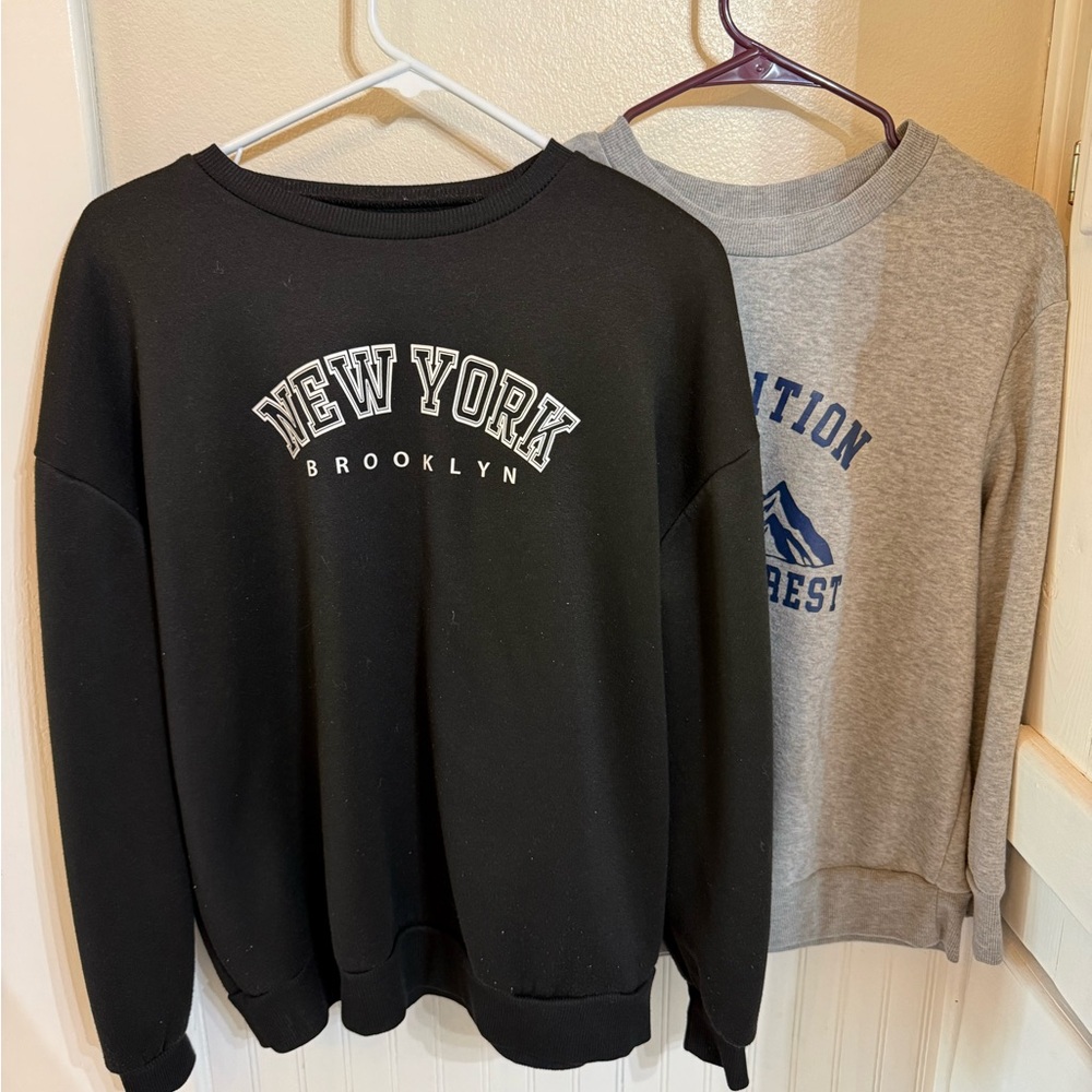 2 SHEIN Crewneck Sweatshirts